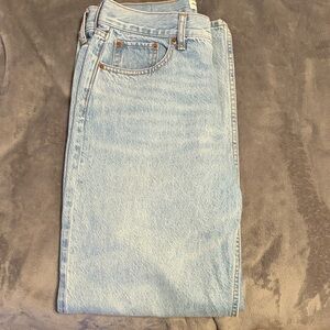 Abercrombie & Fitch Ultra Loose Low Rise Jeans - Light Blue